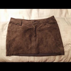 Cooperative Suede Mini Skirt